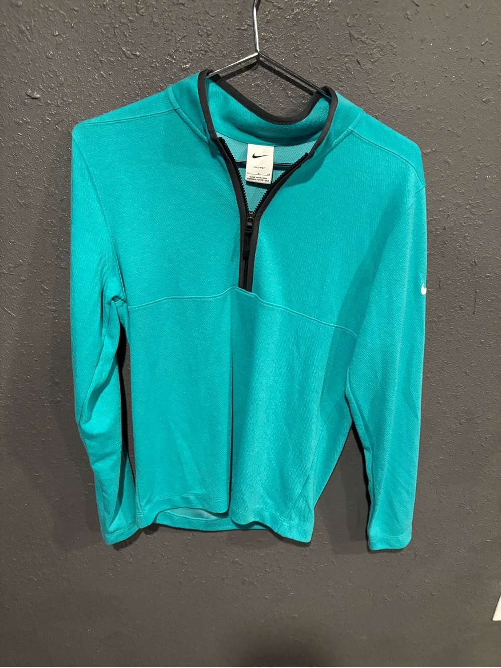 Nike Teal Dri-FIT Half-Zip Pullover